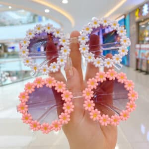 Classic Design UV400 Protection Acrylic Flower Sunglasses
